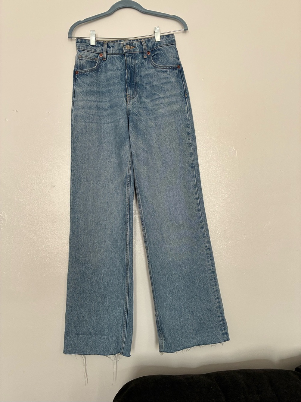 Zara blue denim jeans